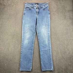 Lee Classic Fit 1889 Womens Straight Leg Blue Denim Jeans Size 8 Medium Wash